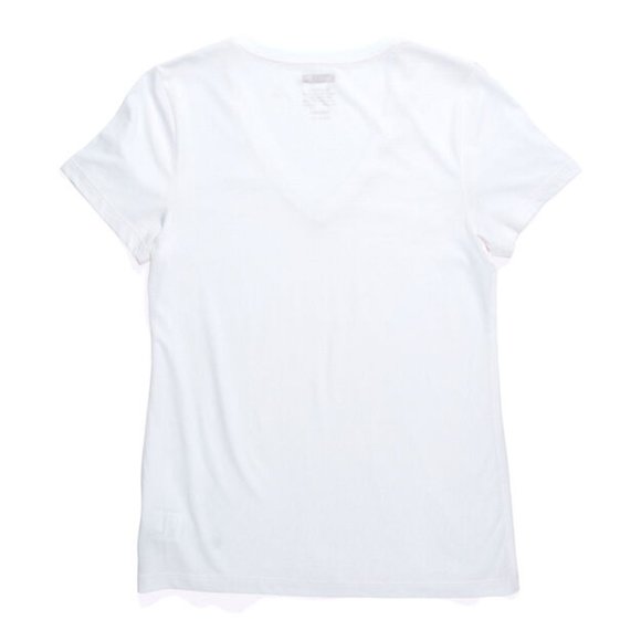NWT Stance Womens V Neck White Butter Blend Tee XL - Picture 1 of 2